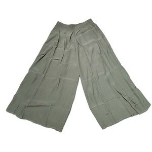The Hanger Wide Leg Pants Women's Size Small Olive Green New